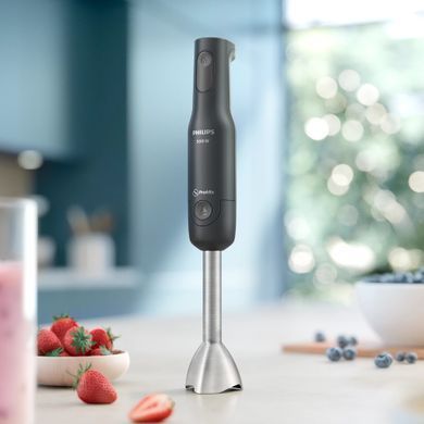 Блендер PHILIPS заглибний Series 1000, 500Вт, чаша-500мл, чорний (394025) HR2522/00 фото