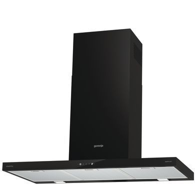 Витяжка Gorenje купольна, 90см, 650м.куб/год, чорний WHT9SYB фото