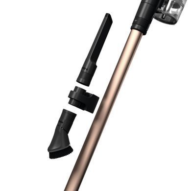 Miele Пылесос беспроводный SQLL0 36 Duoflex HX1 TotalCare, 210Вт, сухая уборка, конт пыль -0,3л, автон. раб. до 12/55мин, Hygiene Lifetime, Vortex, щетка Multi Floor, черно-золотой 41QLL036UA фото