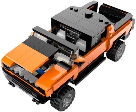 Машинка-конструктор Rastar Bricks Hummer EV 1:30 Оранжевый