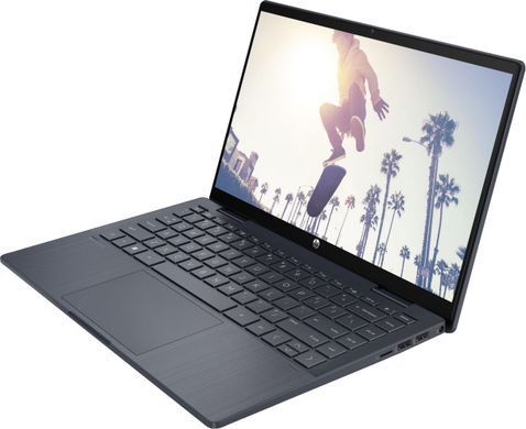 HP Ноутбук Pavilion x360 14-ek2002ua 14" FHD IPS Touch, Intel 7-150U, 16GB, F1024GB, UMA, DOS, синий AQ8N9EA фото