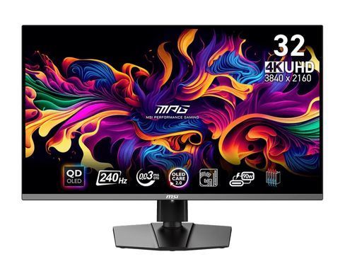 MSI Монітор 31.5" MPG 321URX-QD 2xHDMI, DP, USB-C, 2xUSB, Audio, OLED, 3840x2160, 240Hz, 0.03ms, DCI-P3 99%, AdaptiveSync, HAS, HDR400 (374477) 9S6-3DD29A-001 фото