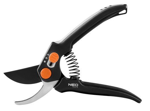 Секатор Neo Tools 185 мм (арт. 15-200) &ndash; регулируемый шаг лезвий, эргономичная ручка. 15-200 фото