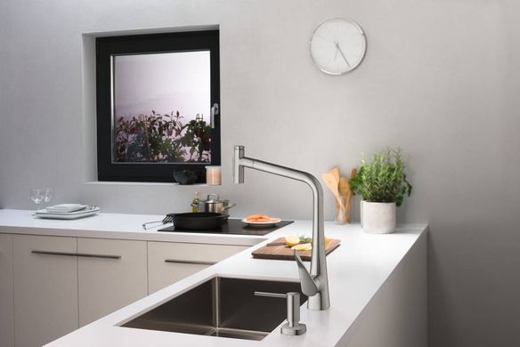 Дозатор для мийних засобів Hansgrohe A71, 500мл, хром (352143)
