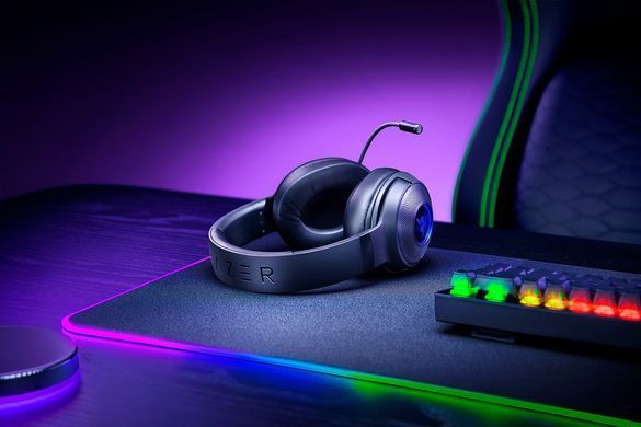 Гарнітура ігрова Razer Kraken V3 X, 7.1, USB-A, RGB, 1.8м, чорний (356893) RZ04-03750300-R3M1 фото