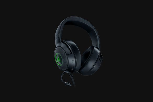 Гарнітура ігрова Razer Kraken V3 X, 7.1, USB-A, RGB, 1.8м, чорний (356893) RZ04-03750300-R3M1 фото
