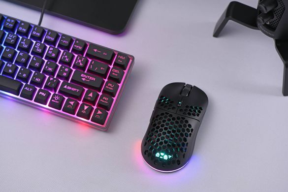 2E Gaming Мышь HyperDrive Lite WL, RGB Black 2E-MGHDL-WL-BK фото