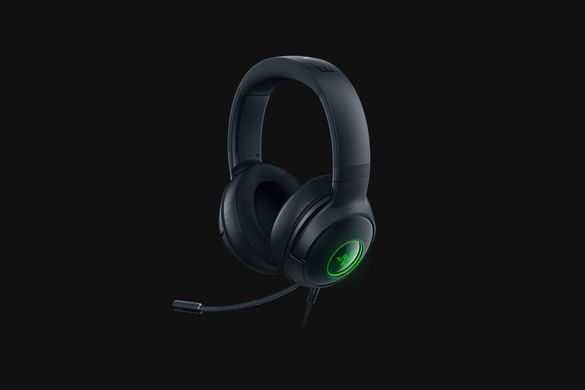 Гарнітура ігрова Razer Kraken V3 X, 7.1, USB-A, RGB, 1.8м, чорний (356893) RZ04-03750300-R3M1 фото