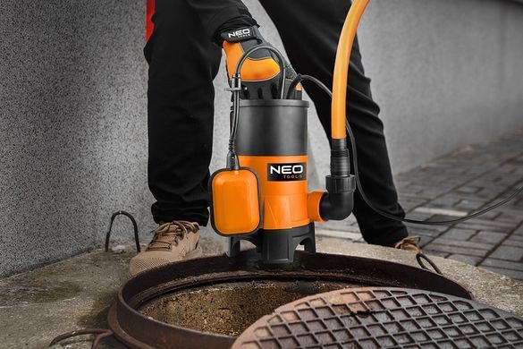 Занурювальний насос для брудної води Neo Tools 04-745, 400 Вт, макс. натиск 7 м, 8000 л/год 04-745 фото