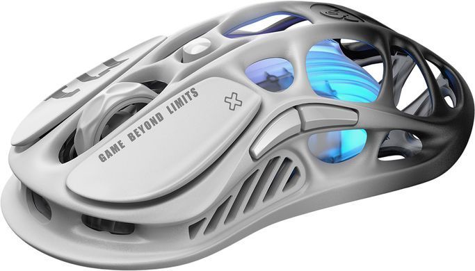 Миша GravaStar Mercury M1 Pro, BT/WL/USB-A, RGB, чорно-білий (391250) GRAVASTARM1PRO_GBLK фото