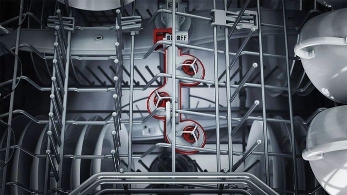 Bosch Посудомийна машина, 13компл., A+, 60см, дисплей, 3й кошик, білий (370501) SMS4HMW65K фото
