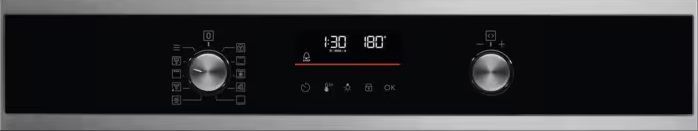 Electrolux Духовой шкаф электрический, 65л, A+, дисплей, конвекция, пиролиз, телескопические направляющие, черный EOF6P76BX фото