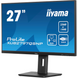 27" 16:9 IPS РК монітор, 2560х1440, 1 мс (MPRT), 100 Гц, Adaptive Sync, KVM свіч, 1xHDMI 2.0/1xDP 1. IIYAMA XUB2797QSNP-B1 3727964