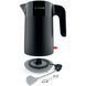 Електрочайник Bosch 1.7л, пластик, чорний (374962) TWK2M163