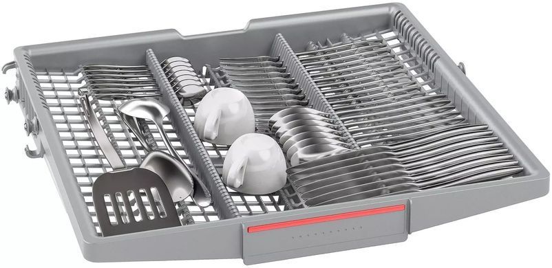 Bosch Посудомийна машина, 13компл., A+, 60см, дисплей, 3й кошик, білий (370501) SMS4HMW65K фото