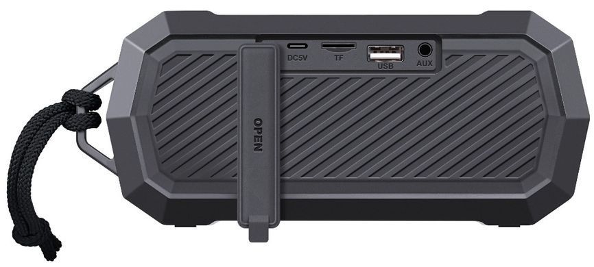 Портативна акустика DEFENDER (65039)Octagon 5Вт, FM/microSD/USB/TWS, чорний 65039 фото