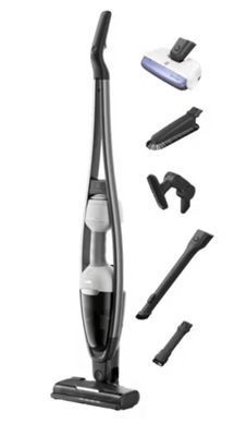 Electrolux Пылесос беспроводный, конт пыль -0.3л, автон. раб. до 55мин, вес-2.7кг, НЕРА, 2в1, турбо-щетка, BRC, 5 насадок, белый ES62HB25UV фото