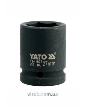 Головка торцева ударна 6-гранна YATO : квадрат 3/4", М= 27 мм, L= 50 мм