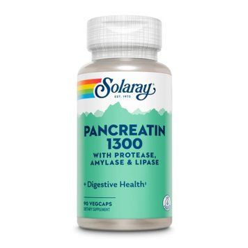 Pancreatin 1300 Digestive Enz 1300mg - 90 veg caps Solaray