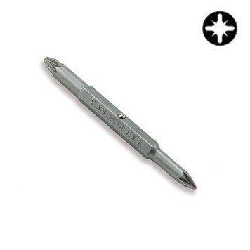 Бита крестовая двухсторонняя TOPTUL 1/4" PZ1xPZ2 L75мм FKBA0102