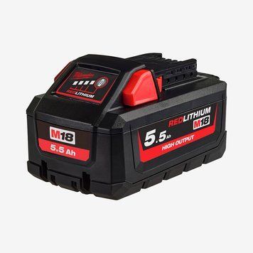 Акумулятор HIGH OUTPUT&trade; MILWAUKEE, M18 HB5,5 (5,5Aг)