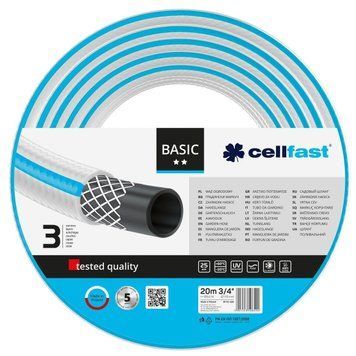 Шланг садовий Cellfast BASIC 3/4' 20м 3 шари до 25бар -20&hellip;+60&deg;C (360765) 10-420 фото