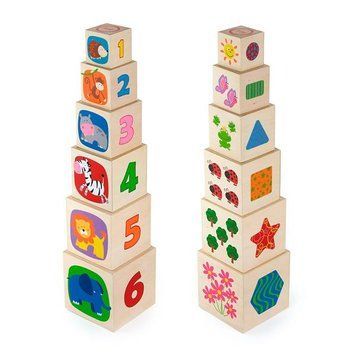 Деревянные кубики Viga Toys Башня с цифрами (50392) dt_913 фото