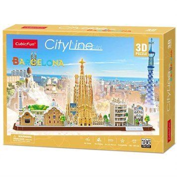 3D пазл CubicFun City Line Барселона (MC256h) dt_22919 фото