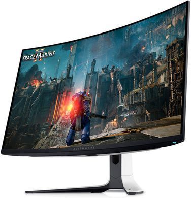 Dell Монітор 31.6" AW3225QF 2xHDMI, DP, USB, QD-OLED, 3840x2160, 240Hz, 0.03ms, DCI-P3 99%, CURVED, G-SYNC, FreeSync, Pivot, HDR TrueBlack 400 (379224) 210-BLLV фото