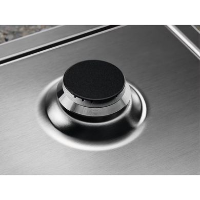 Electrolux Варильна поверхня газова, 60см, чавун, нерж (375862) EGS6436SX фото