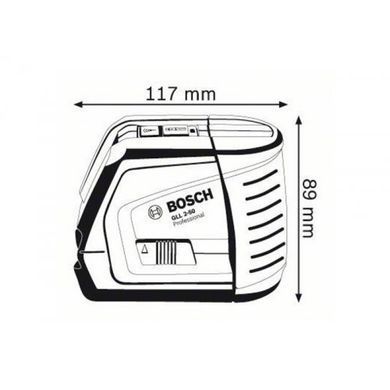 Нівелір лазерний лінійний Bosch GLL 2-50 + Штатив BS 150 0601063105