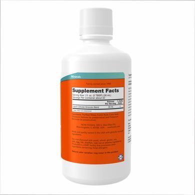 Colloidal Minerals Liquid - 32oz Now Foods