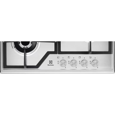 Electrolux Варильна поверхня газова, 60см, чавун, нерж (375862) EGS6436SX фото