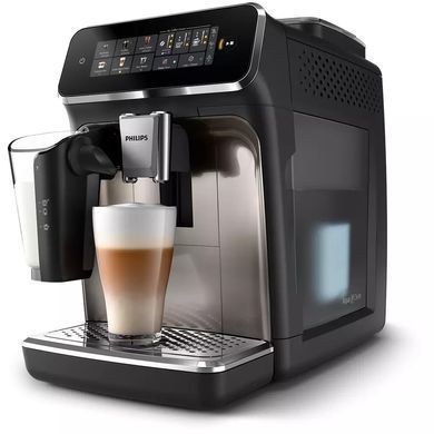 Кофемашина Philips Series 3300 1.8л, зерно+молотая, автомат.капучинатор, дисплей, авторецептов - 6, черный (374308) EP3347/90 фото