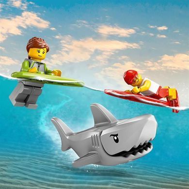 Конструктор LEGO City Пляжный спасательный грузовик 214 деталей (60453)