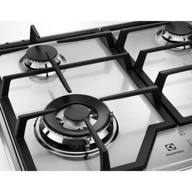 Electrolux Варильна поверхня газова, 60см, чавун, нерж (375862) EGS6436SX фото