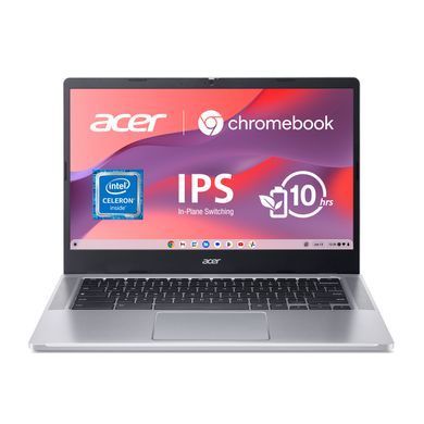 Acer Ноутбук Chromebook CB314-3HT 14" FHD IPS Touch, Intel C N4500, 8GB, F128GB, UMA, ChromeOS, серебристый NX.KB5EU.002 фото