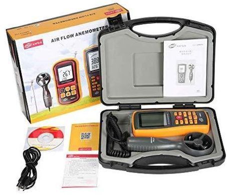 Анемометр-термометр USB 0,3-45м/с, 0-45&deg;C BENETECH GM8902