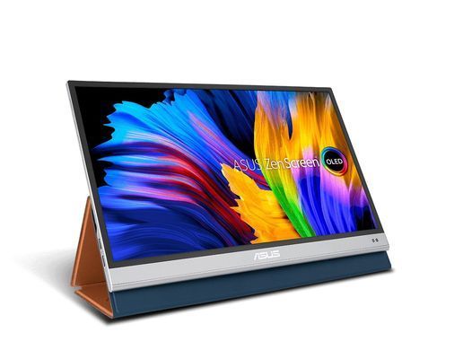 ASUS Монітор портативний 13.3" ZenScreen MQ13AH mHDMI, 2xUSB-C, OLED, 1ms, DCI-P3 100%, HDR10, Cover (359957) 90LM07EV-B01170 фото