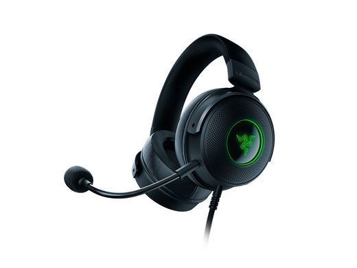 Гарнітура ігрова Razer Kraken V3, 7.1, USB-A, RGB, 2м, чорний (356896) RZ04-03770200-R3M1 фото