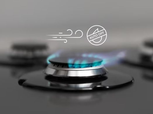 Electrolux Варильна поверхня газова, 60см, чавун, чорний матовий (365440) KGS6436RK фото