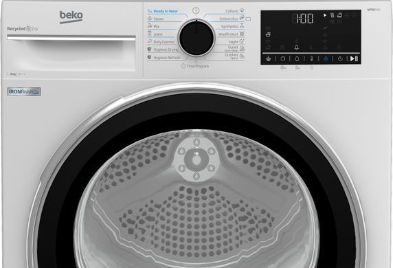 Beko Сушильна машина тепловий насос, 8кг, A+++, 60см, дисплей, білий (364001) B5T68243 фото