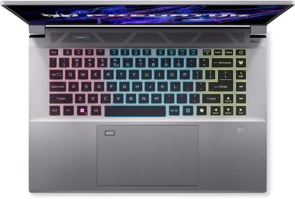 Acer Ноутбук Predator Triton Neo 16 PTN16-51 16" WQXGA, Intel U9-185H, 32GB, F1TB, NVD4060-8, Win11, серебристый NH.QPNEU.008 фото