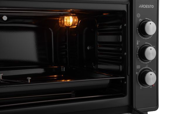 Електропіч ARDESTO 1700Вт, 48л, хром.тени, таймер, підсвічув., вертел, чорний (365780) MEO-N48RB фото