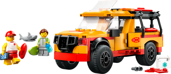 Конструктор LEGO City Пляжный спасательный грузовик 214 деталей (60453)