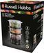 Russell Hobbs Пароварка Kitchen Collection 400Вт, чаша-2.3/3.3л, резервуар для води -0.5л, механічне керування, 3 яруси, пластик, чорний (361938) 26530-56