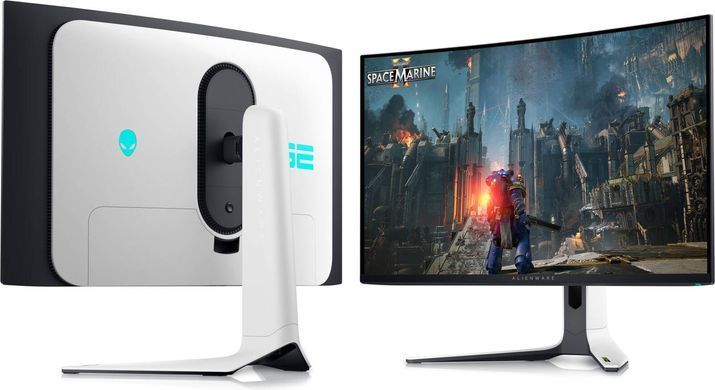 Dell Монітор 31.6" AW3225QF 2xHDMI, DP, USB, QD-OLED, 3840x2160, 240Hz, 0.03ms, DCI-P3 99%, CURVED, G-SYNC, FreeSync, Pivot, HDR TrueBlack 400 (379224) 210-BLLV фото