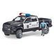 Автомодель Bruder Поліцейський пікап RAM 2500 із фігуркою 1:16 (02505) dt_18651