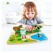 Деревянная рамка-вкладыш Hape Зверята на ферме с фигурками (E1454) dt_12196