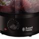 Russell Hobbs Пароварка Kitchen Collection 400Вт, чаша-2.3/3.3л, резервуар для води -0.5л, механічне керування, 3 яруси, пластик, чорний (361938) 26530-56